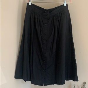 Black Button Skirt